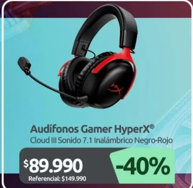 Audifonos Gamer HyperX