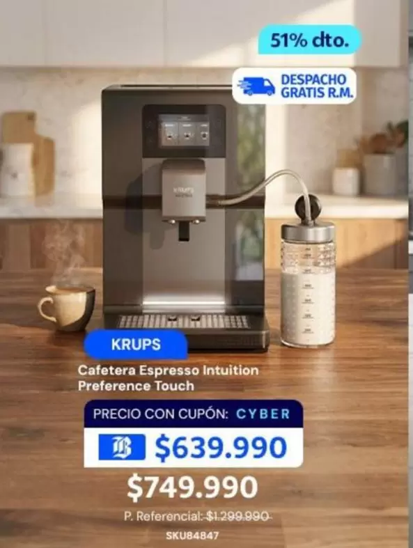 Cafetera Espresso Intuition Preference Touch