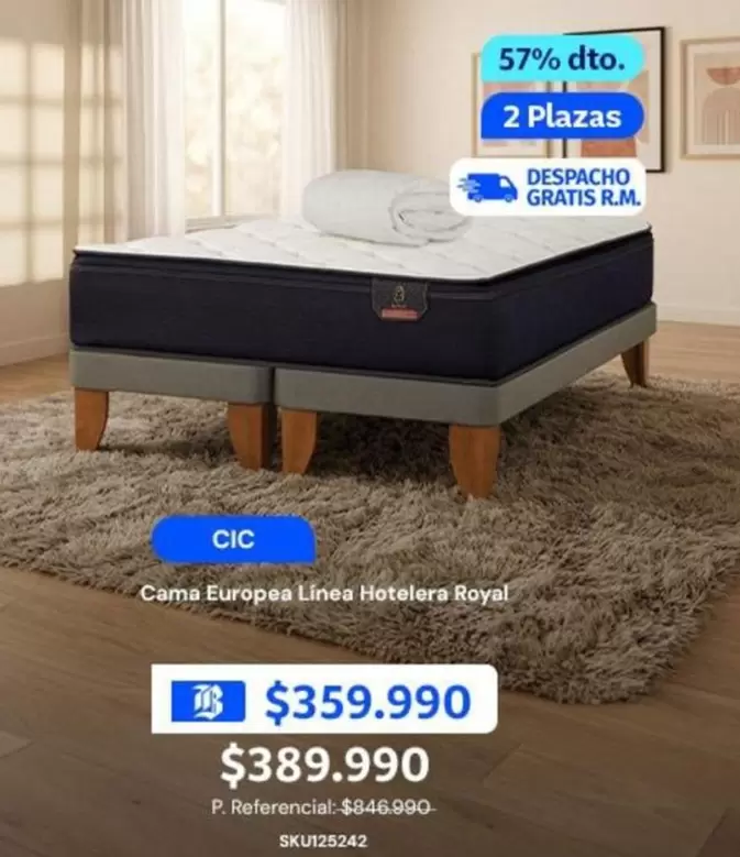 Cic - Cama Europea Línea