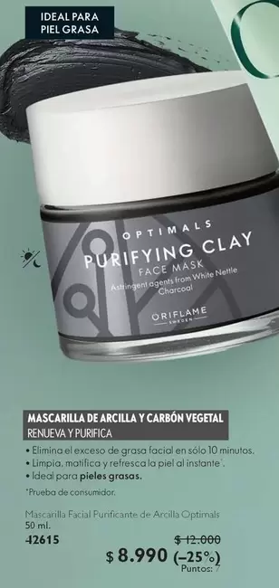 Ideal - Mascarilla De Acilla Y Carbon