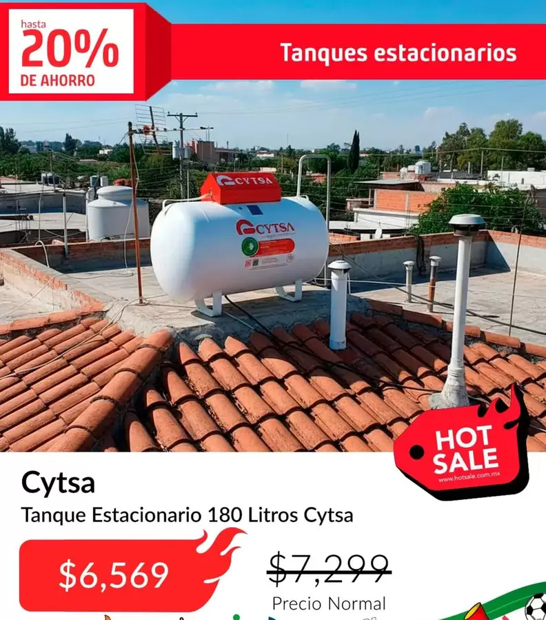 Tanque Estacionario 180 Litros Cytsa