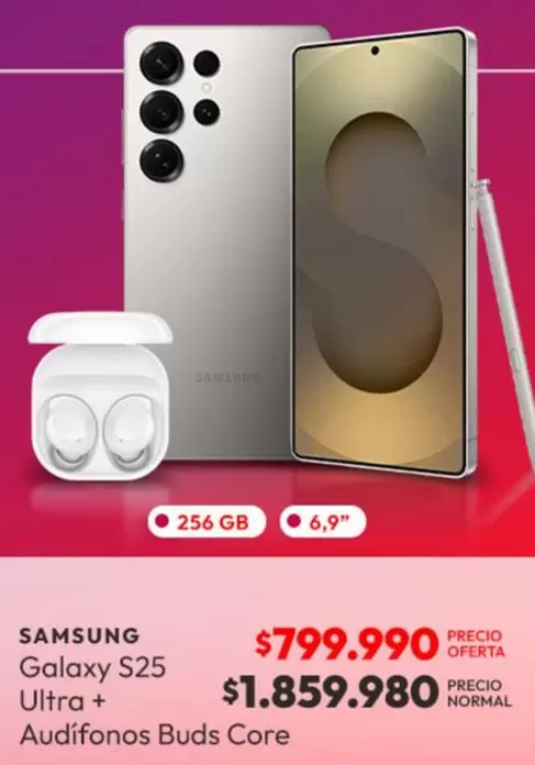Samsung - Galaxy S25 Ultra + Audifonos Buds Core