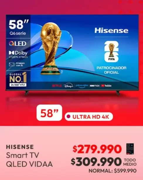 Hisense - Smart Tv Qled Vidaa