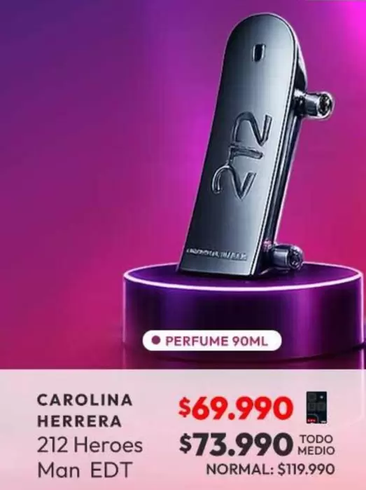 Héroes - CAROLINA HERREA 212 Heroes Man Edt
