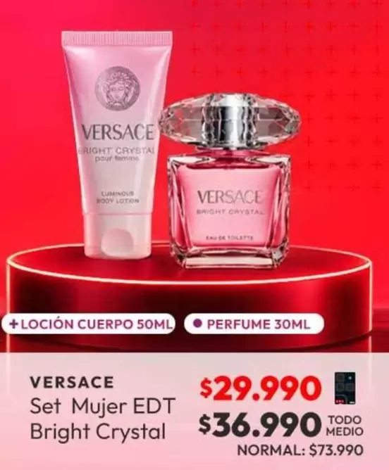 Versace - Set Mujer Edt Bright Crystal
