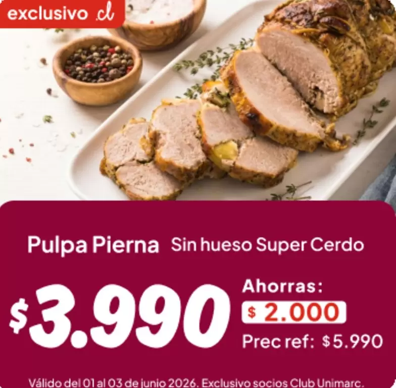 Club - Pulpa Pierna Sin Hueso Super Cerdo