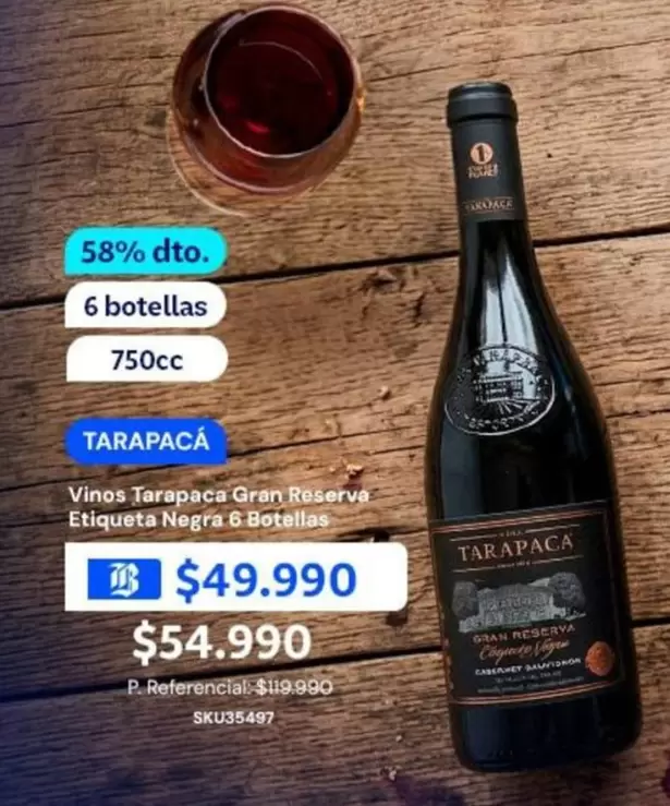 Tarapacá - Vinos Reserva Etiqueta Negra