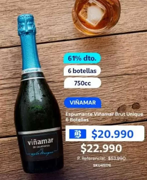 Viñamar - Espumante Brut Unique & Botellas