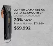 Ga.Ma - Clipper Ga.ma Gbs Gc Ultra Cc Smooth Chi