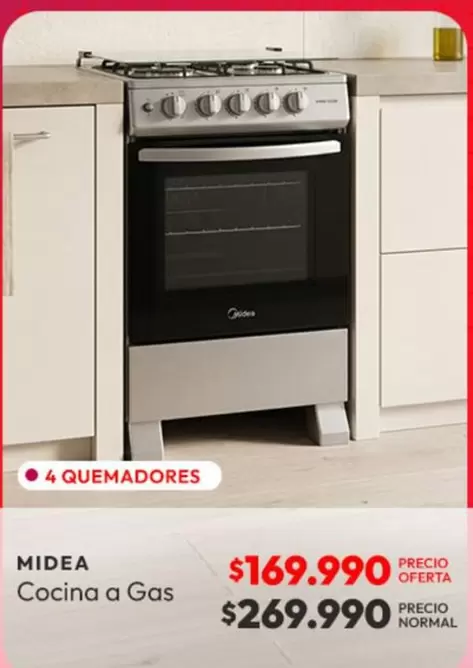 Midea - Cocina A Gas