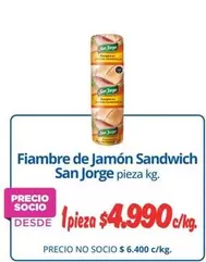 San Jorge - Fiambre De Jamon Sandwich