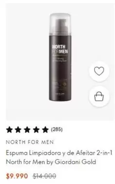 Giordani - Espuma Limpiadora Y De Afeitar 2-in-1 North For Men By Gold