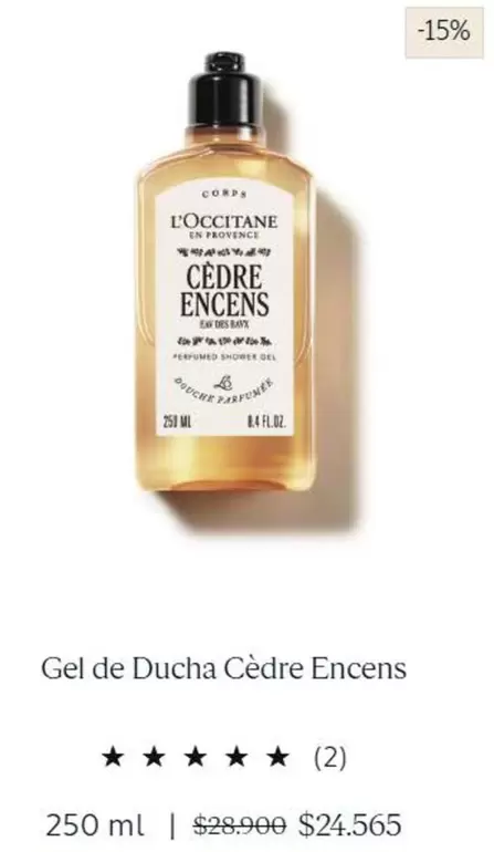 Gel De Ducha Cedre Encens