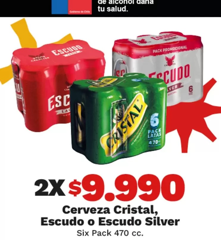 Cristal - Cerveza, Escudo O Escudo Silver