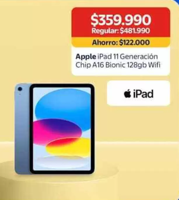 Apple - iPad 11 Generación Chip A16 Bionic 128gb Wifi