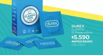 Durex - Clásico 12 Preservativos