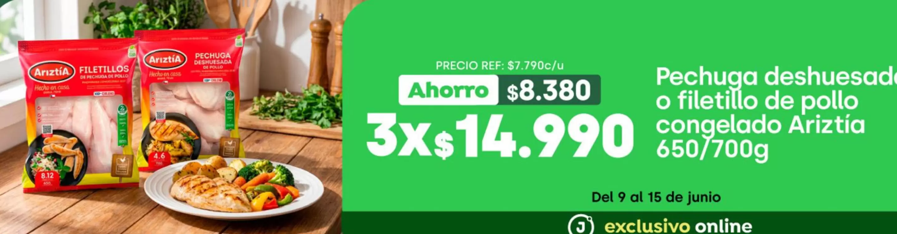 Ariztía - Pechuga Deshuesada O Filetillo De Pollo Congelado