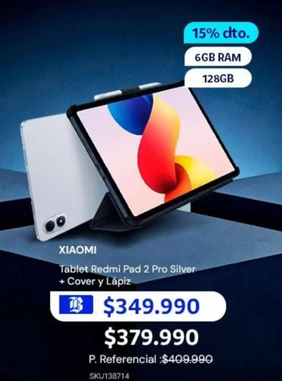 Xiaomi - Tablet Redmi Pad 2 Pro Silver