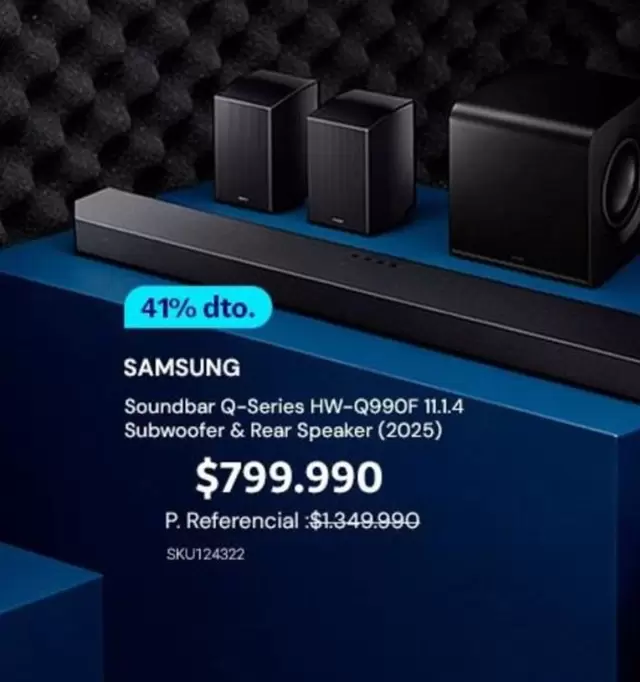 Samsung - Soundbar Q-Series HW-Q990F 11.1.4 Subwoofer & Rear Speaker