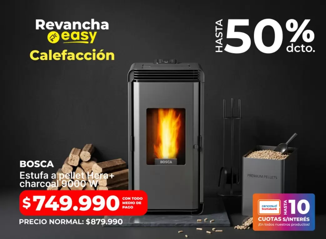 Bosca - Estufa A Pellet Charcoal