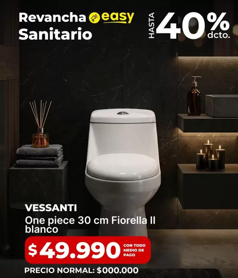 Vessanti - One Piece 30 Cm Fiorella II Blanco