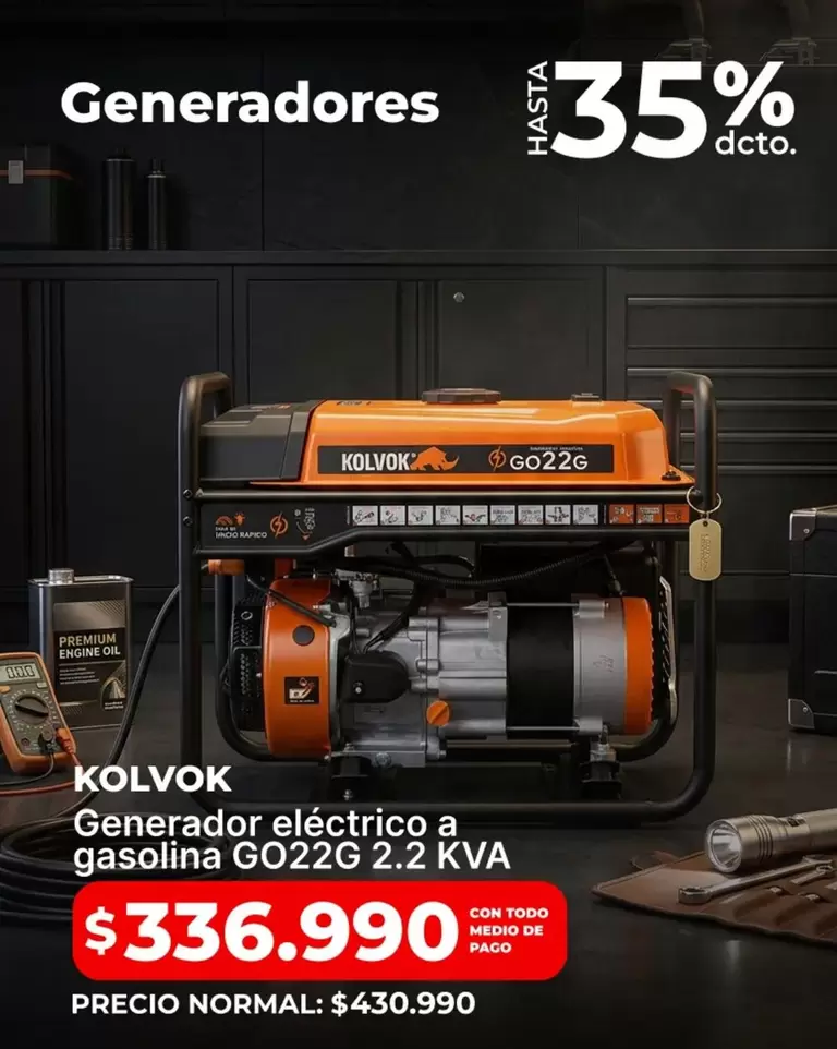 Generador Electrico a gasolina
