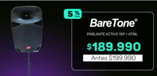 Parlante Activo 15SP + Atril