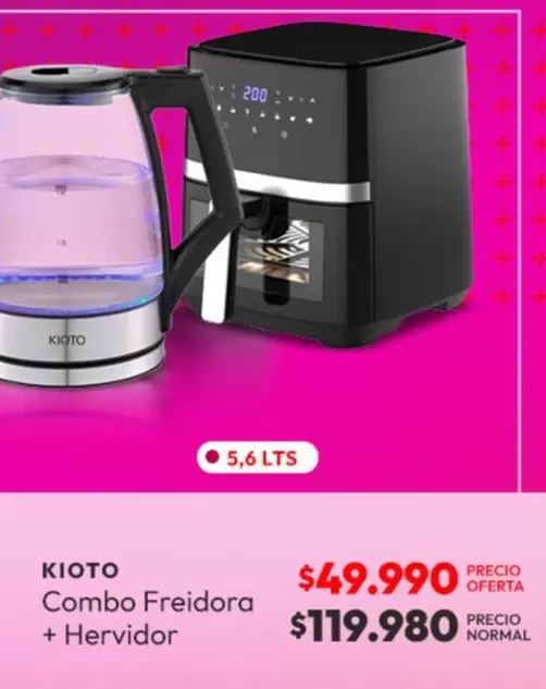 Kioto - Combo Freidora + Hervidor