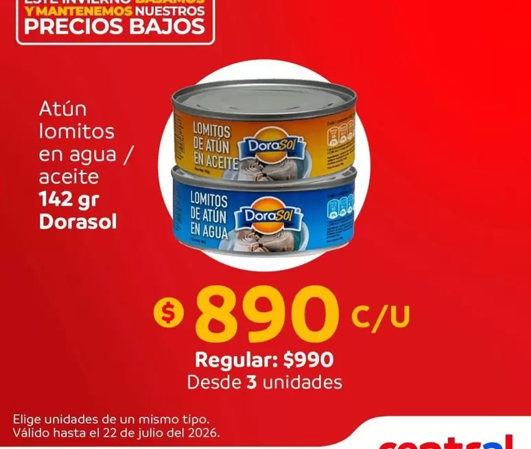Dorasol - Atun Lomitos En Agua/ Aceite