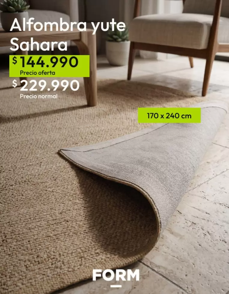 Alfombra Yute Sahara