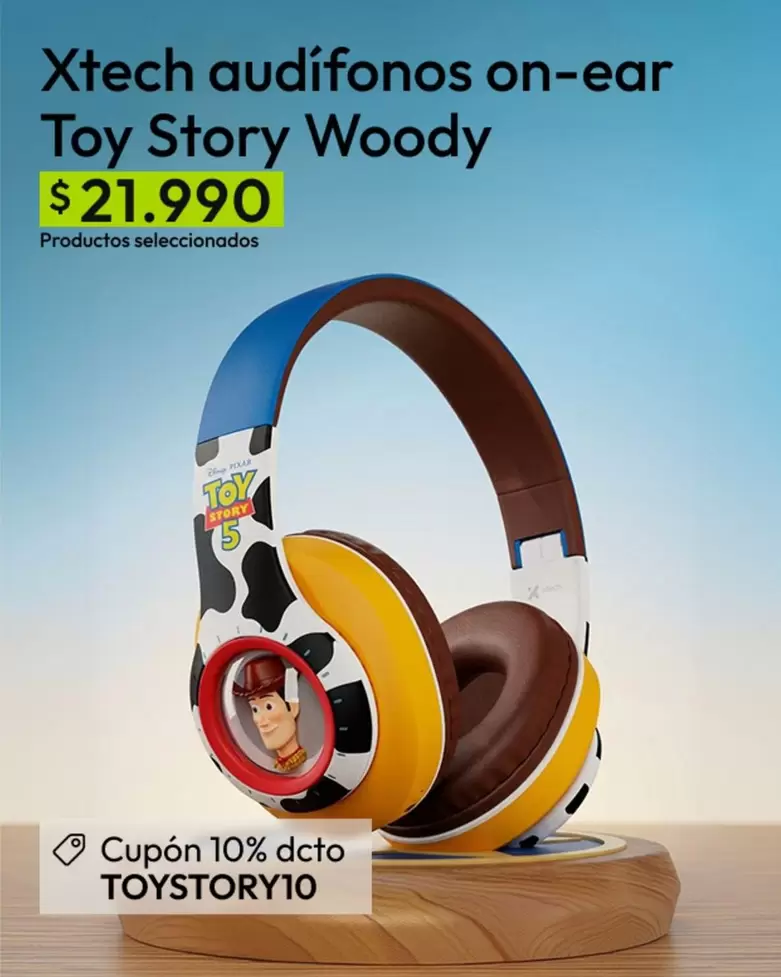 Toy Story - Xtech Audiofonos On-ear Woody