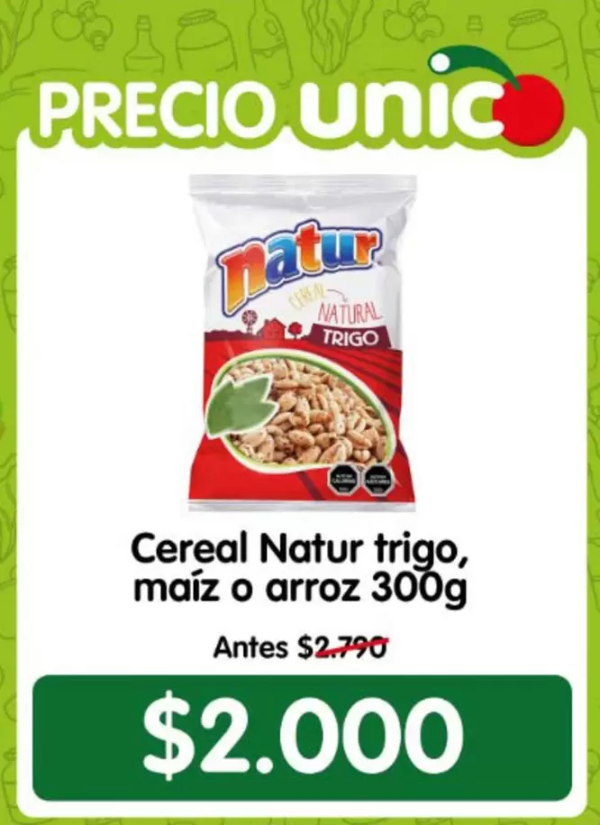 Natur - Cereal Trigo, Maiz O Arroz