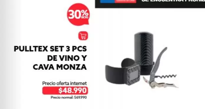 Pulltex Set 3 Pcs De Vino Y Cava Monza