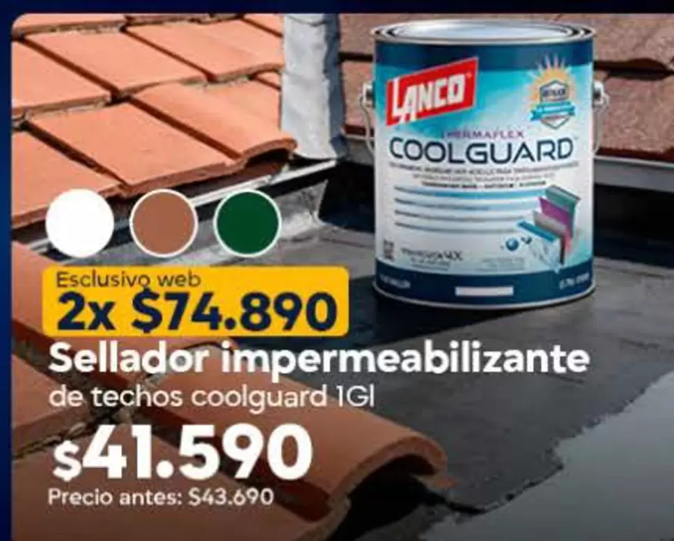Lanco - Sellador Impermeabilizante De Techos Coolguard