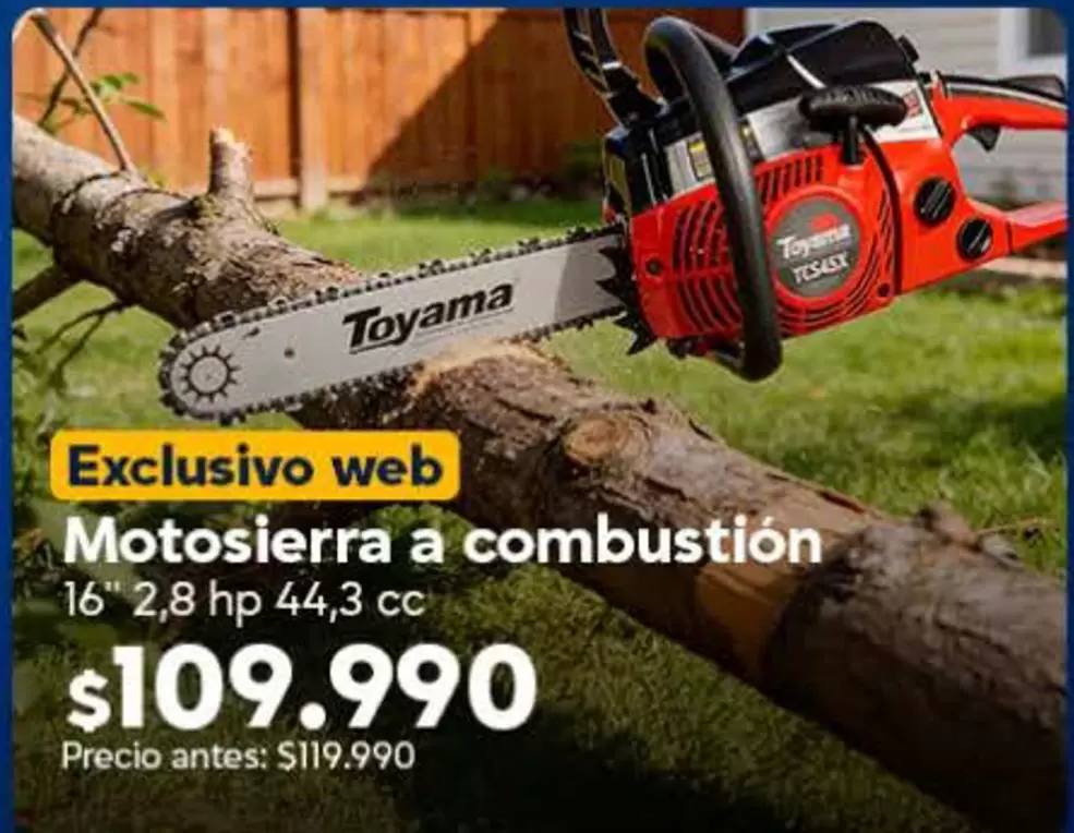 Toyama - Web Motosierra A Combustion