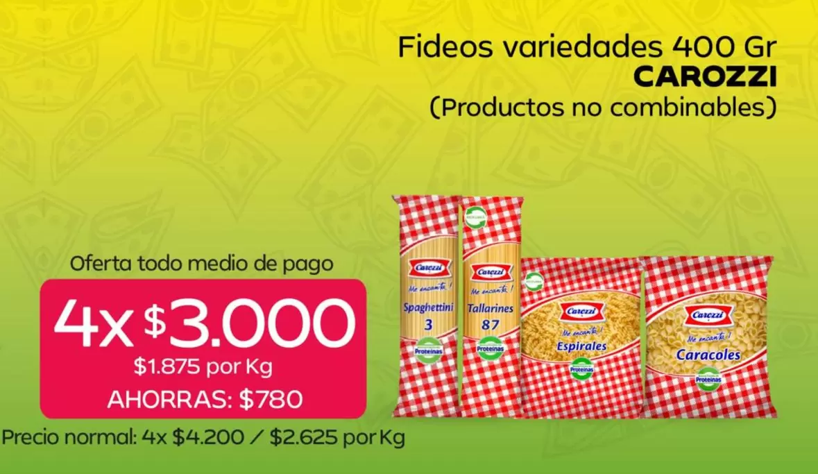 Carozzi - FIDEOS variedades