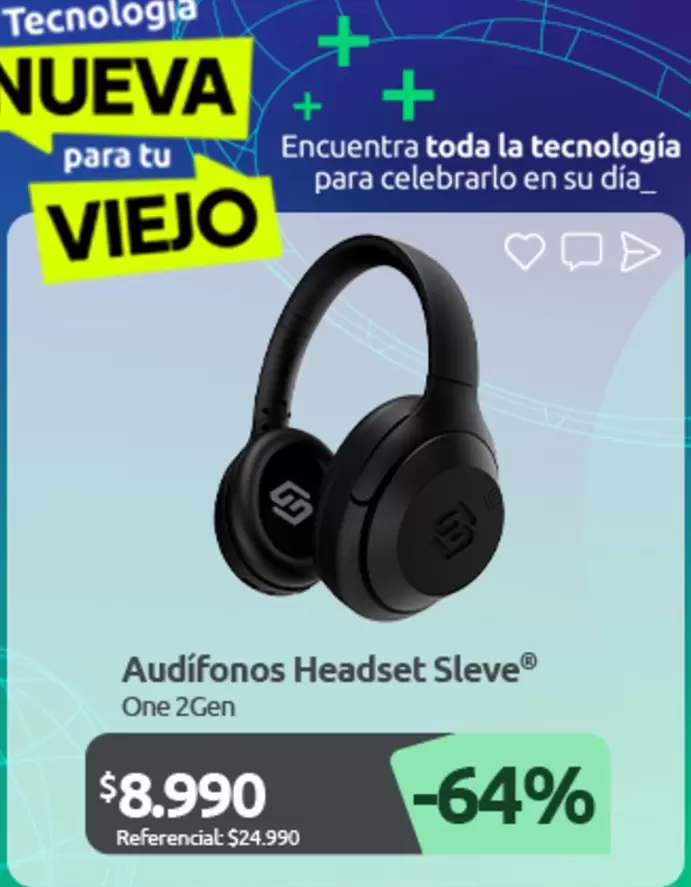 Audífonos Headset Sleve