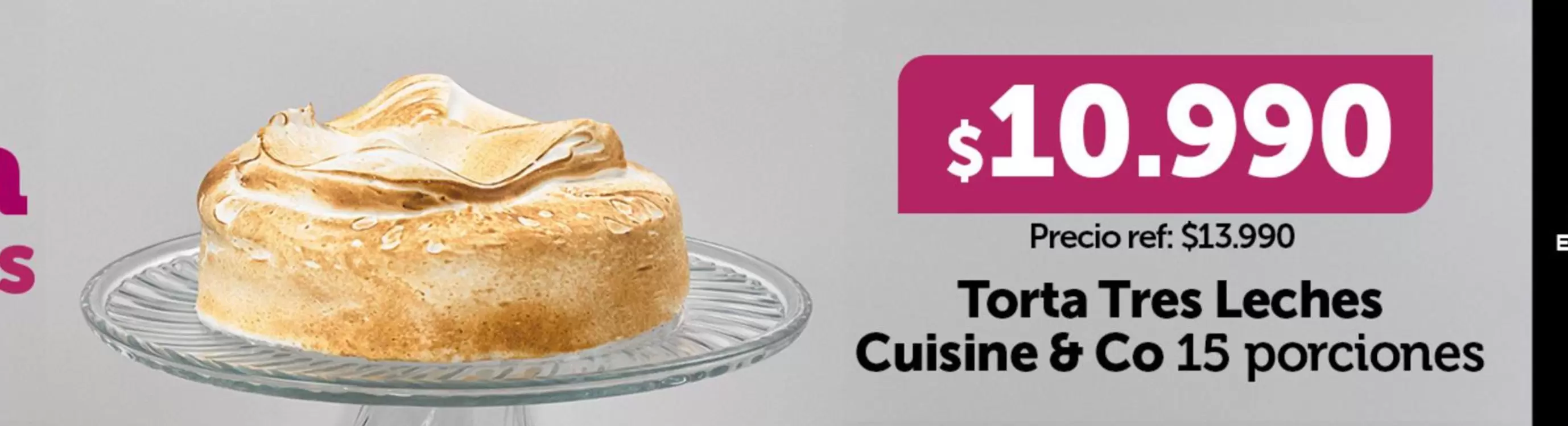 Torta Tres Leches Cuisine & Co 15 Porciones