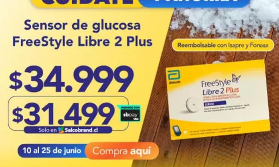 FreeStyle - Sensor De Glucosa Libre 2 Plus