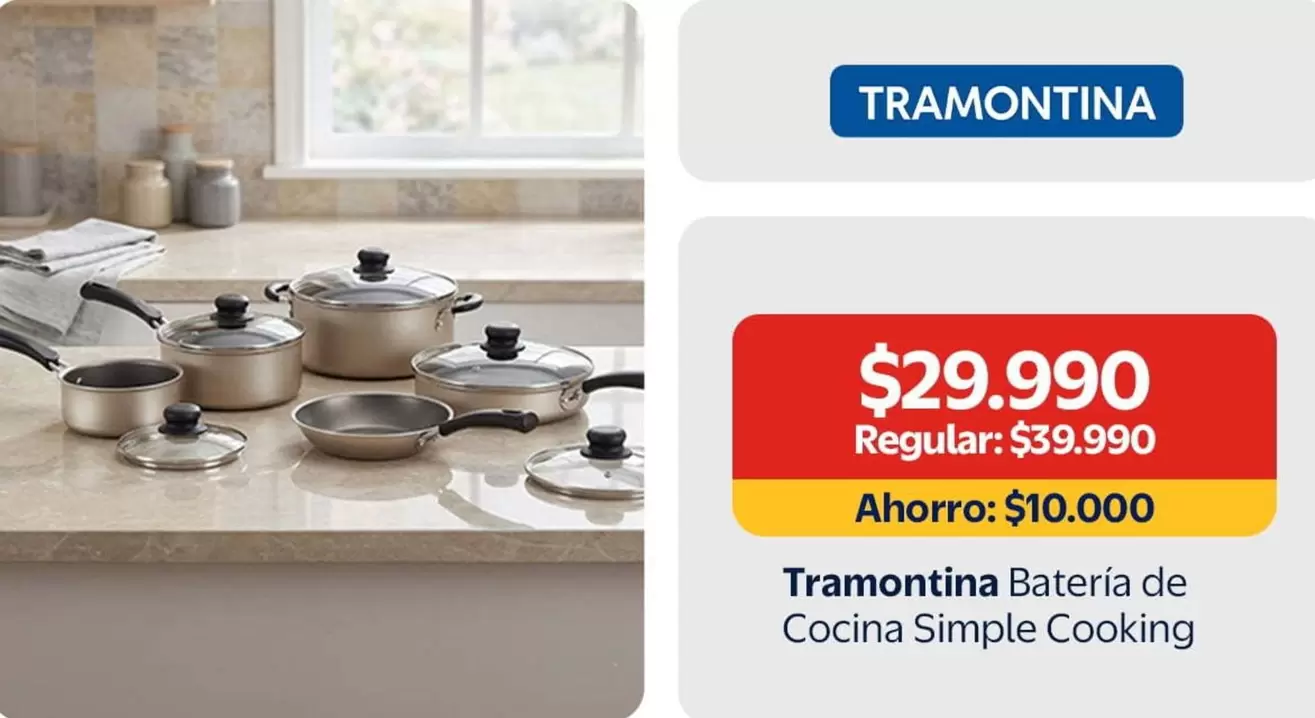 Tramontina - Batería de Cocina Simple Cooking