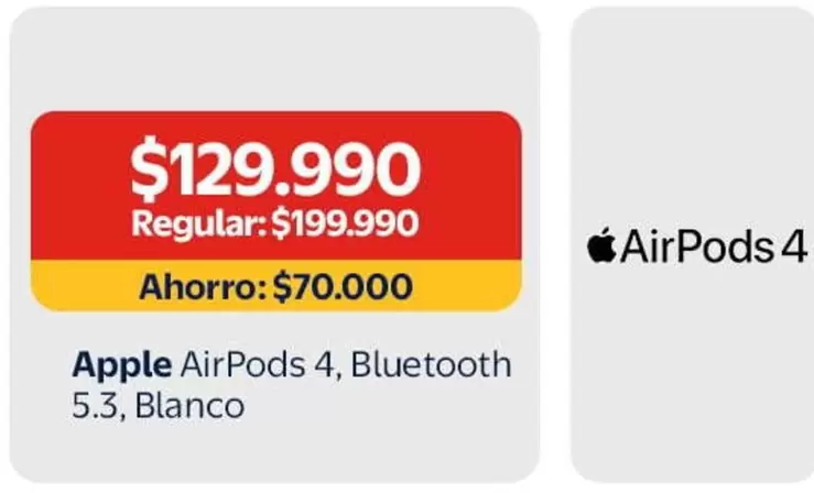 Apple - Airpods 4, Bluetooth