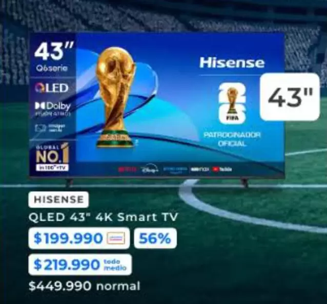 Hisense - Qled 43" 4k Smart Tv
