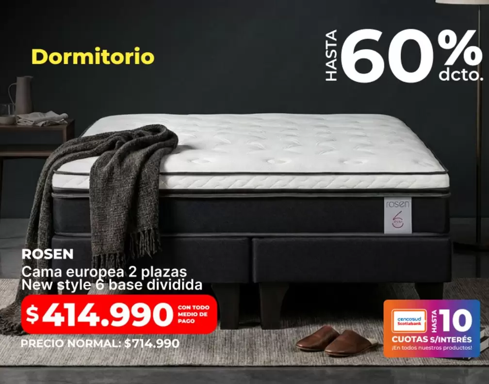 Rosen - cama europea 2 plazas