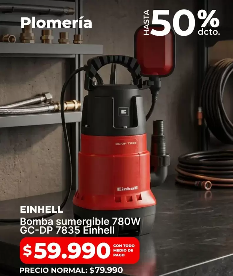 Einhell - Bomba Sumergible 780w Gc-dp 7835