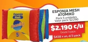 Valor - Esponja Mesh Atomiko