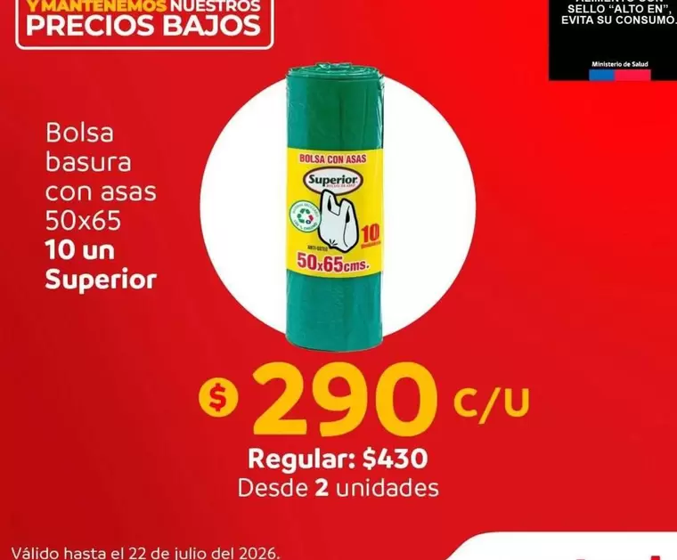Superior - Bolsa Basura Con Asas