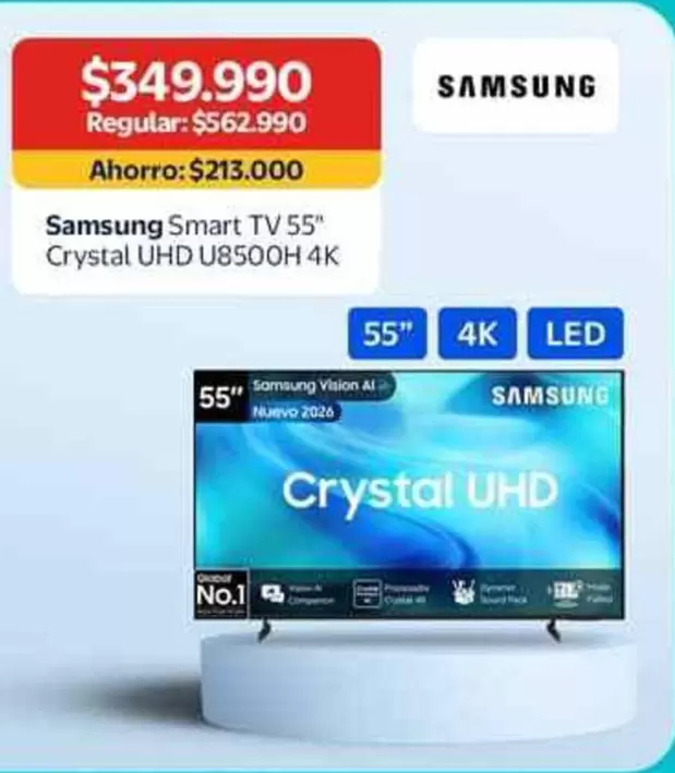 Samsung - Smart Tv 55'' Crystal Uhd U8500h 4k