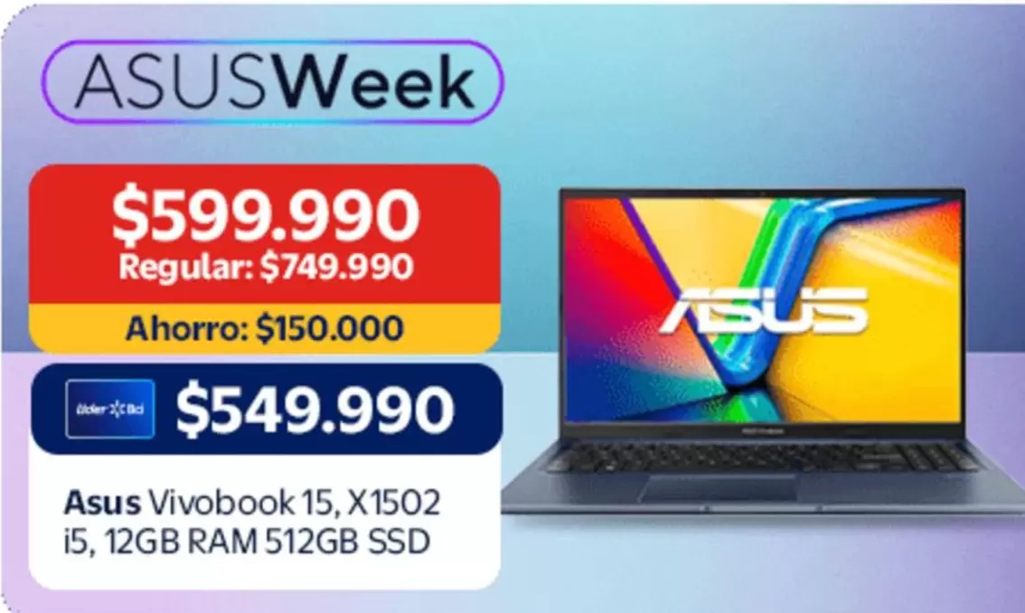 Asus - Vivobook 15, 15o2 I5, 12gb Ram 512gb Ssd