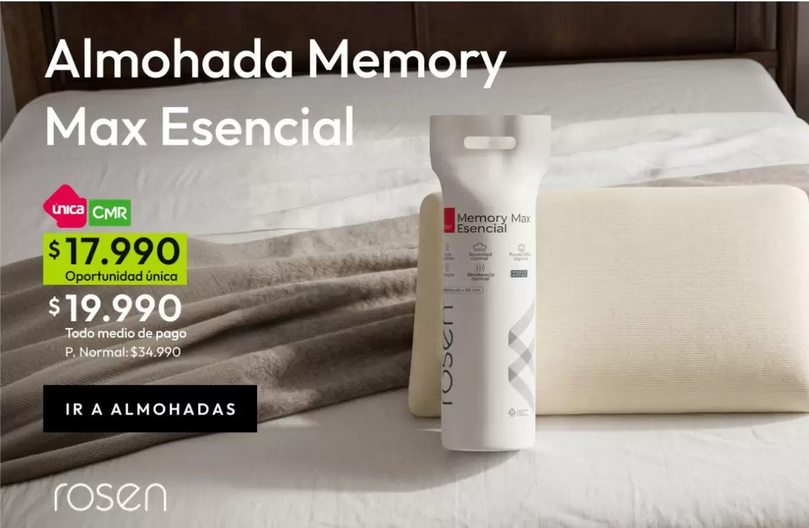 Rosen - Almohada Memory Max Esencial