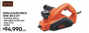 Black & Decker - Cepillo Eléctrico 769a-ar 3 1/4°